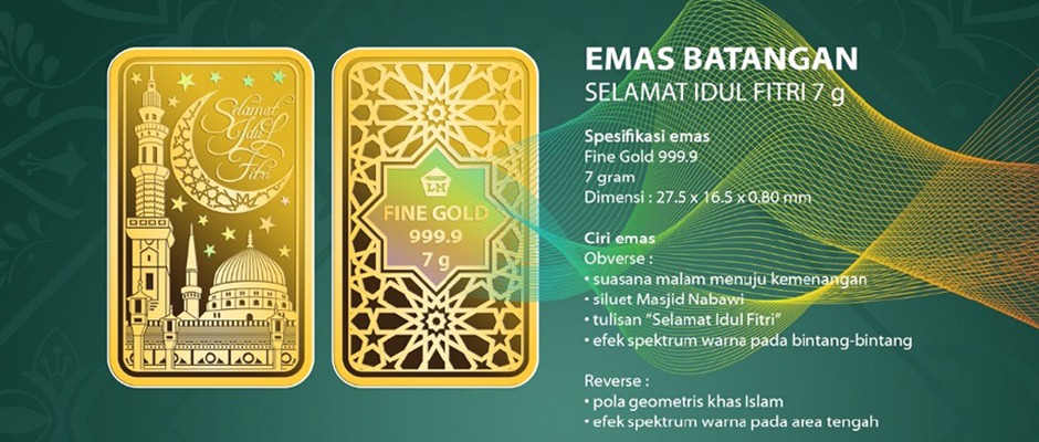 ANTAM Launches Thematic Gold Bar Edition Eid Al-Fitr 1442 H