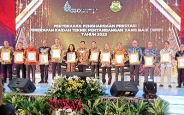 ANTAM Kembali Raih Penghargaan Prestasi Keberhasilan Penerapan Kaidah Teknik Pertambangan yang Baik Tahun 2022