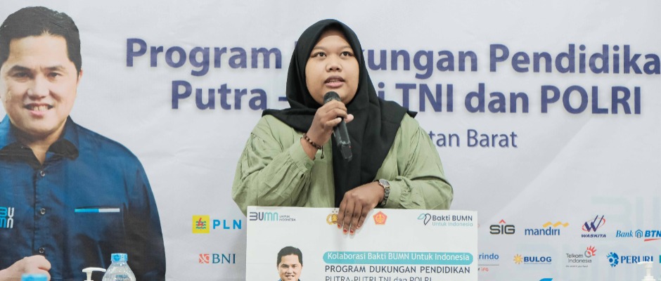 ANTAM Grant Scholarships for Children of TNI and Polri in North Maluku and West Kalimantan as Education Synergy